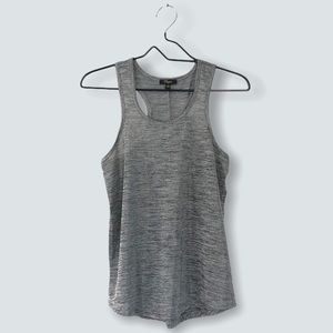Cupio | Gray Racerback Tank Top Small